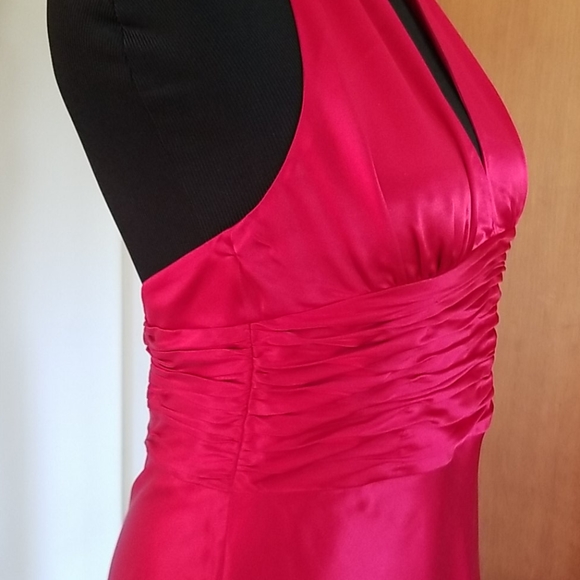 Papell Boutique Evening Red Silk Gown - Picture 4 of 5